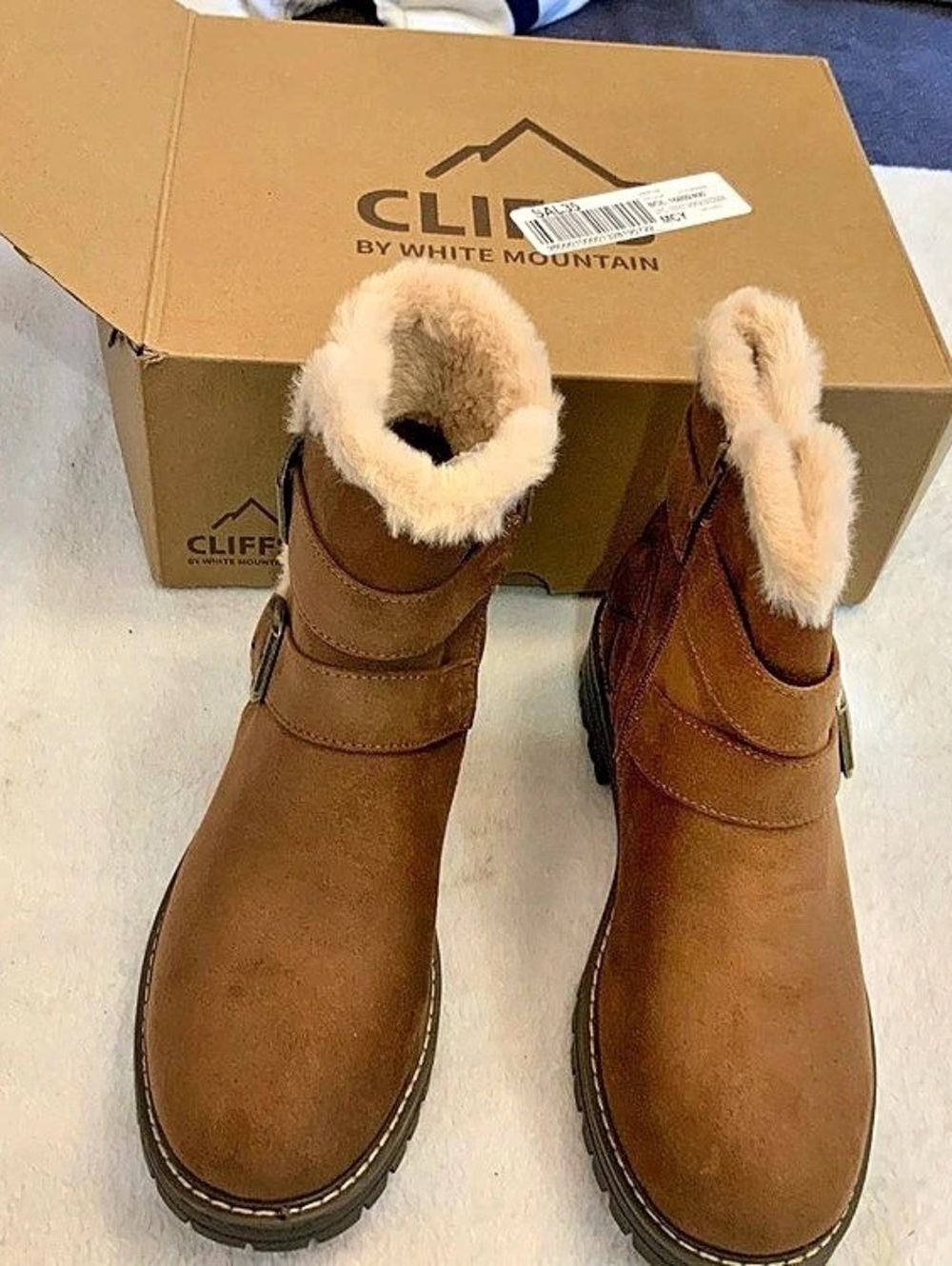 Cliffs by White Mountain Marvin Brown Winter Boots new size 8.5 sku 3393